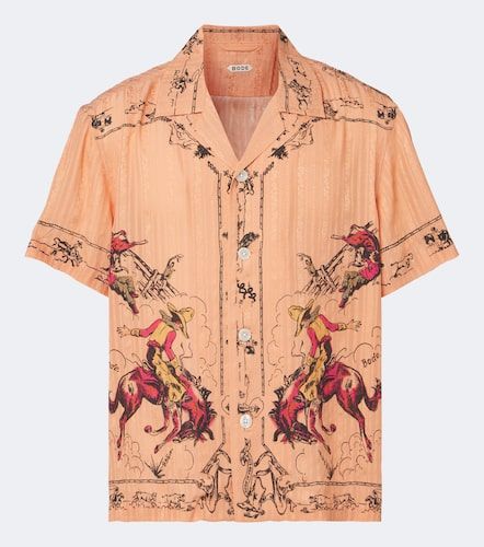 Chemise de baseball Bronco en soie - Bode - Modalova