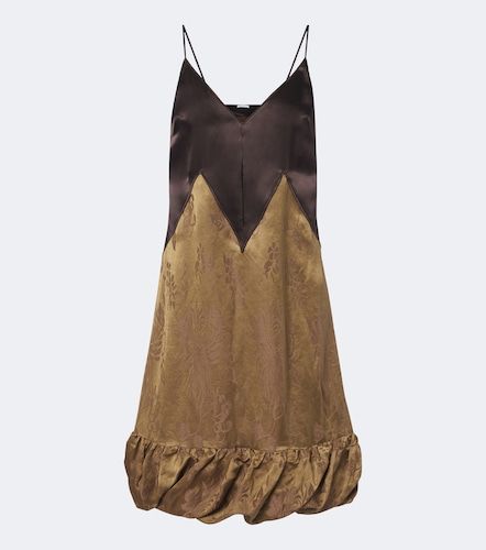 Robe nuisette en satin et brocart - Ferragamo - Modalova