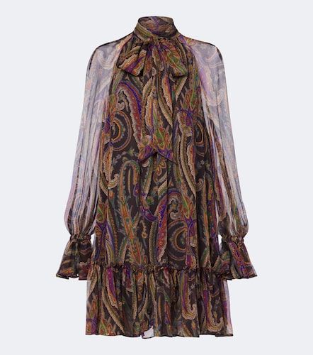 Robe en soie à motif cachemire - Etro - Modalova