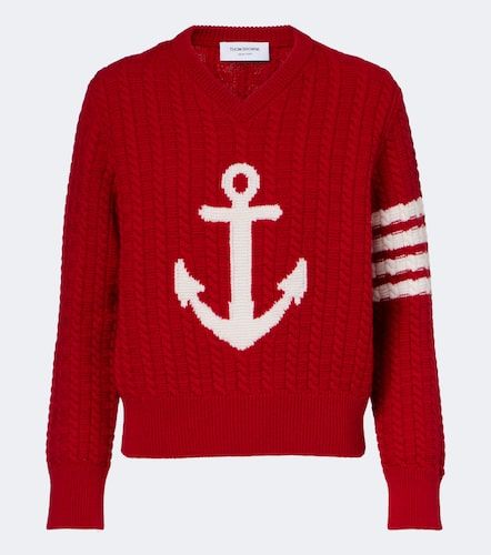 Pull 4-Bar en laine vierge - Thom Browne - Modalova