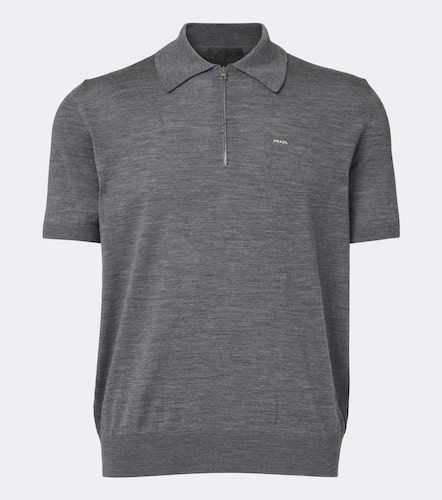 Prada Polo en laine vierge à logo - Prada - Modalova