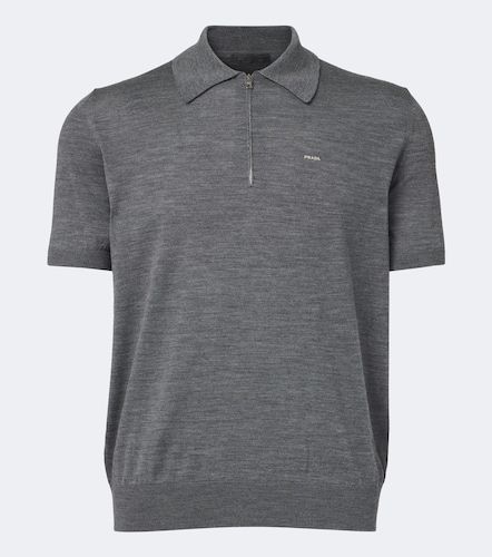 Prada Polo en laine vierge à logo - Prada - Modalova
