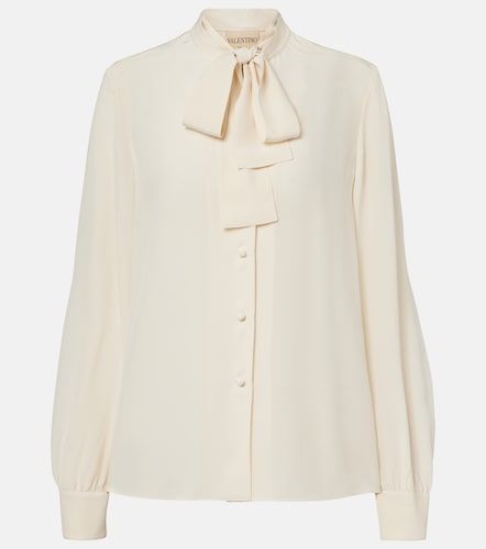 Blouse en soie à col lavallière - Valentino Garavani - Modalova
