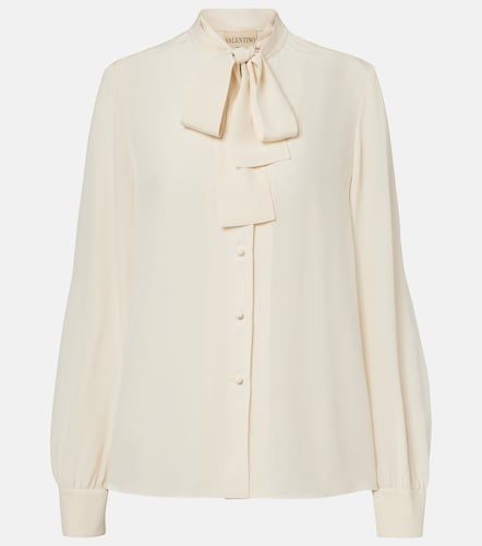 Blouse en soie à col lavallière - Valentino Garavani - Modalova