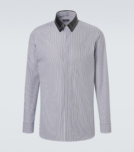 Chemise rayée en popeline de coton - Tom Ford - Modalova