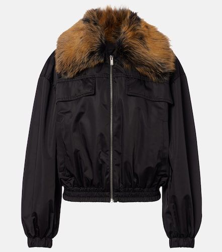Blouson à col en fourrure - Saint Laurent - Modalova