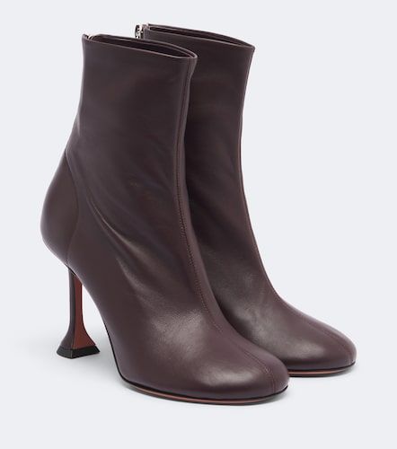 Amina Muaddi Bottines Iris en cuir - Amina Muaddi - Modalova