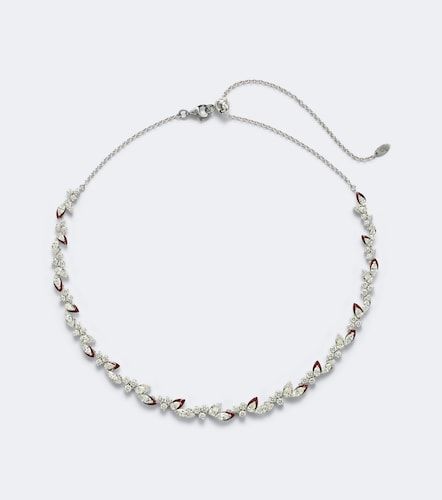 Choker Autumn en or blanc 18 ct, émail et diamants - Kamyen - Modalova