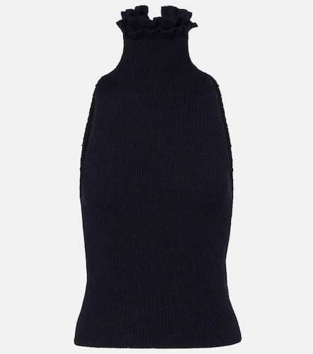 Alaïa Top en laine et soie mélangée - Alaia - Modalova