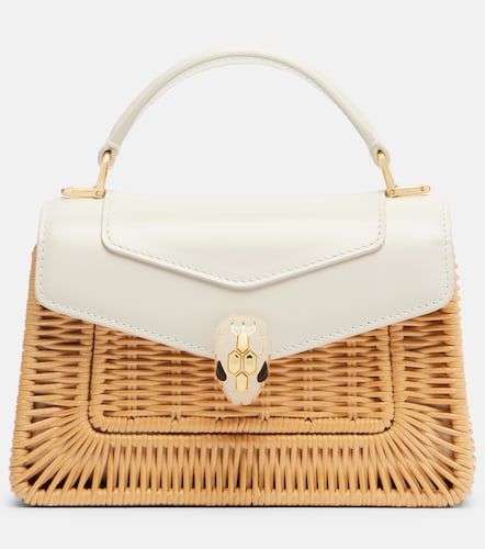 Sac Snakei Forever Mini en raphia - Bvlgari - Modalova