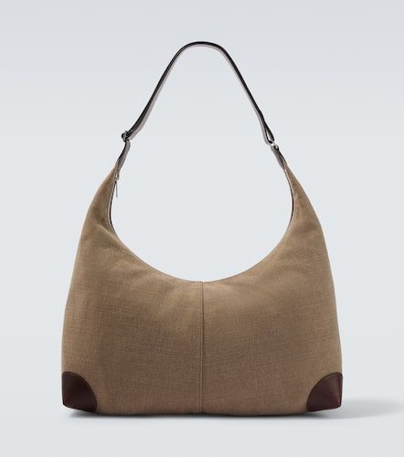 Sac en toile et cuir - Brunello Cucinelli - Modalova