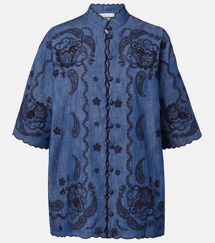 Chemise Aster en denim à broderie - Zimmermann - Modalova
