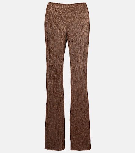 Pantalon évasé Dries en lamé - Cala de la Cruz - Modalova