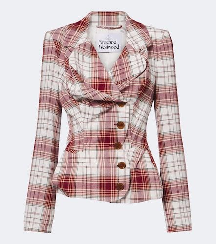 Blazer Drunken à carreaux - Vivienne Westwood - Modalova