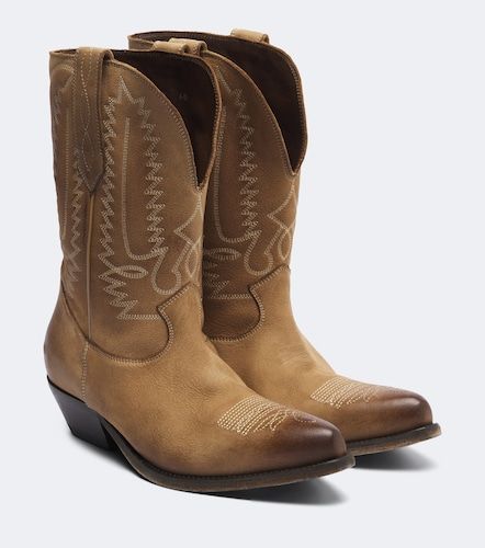 Santiags Wish Star en cuir - Golden Goose - Modalova