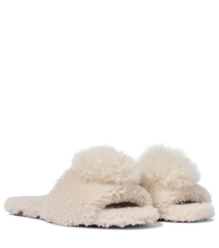 Mules Foxy en shearling et alpaga - Aquazzura - Modalova