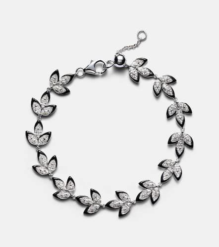 Bracelet Enamel Leaf en or blanc 18 ct et diamants - Kamyen - Modalova