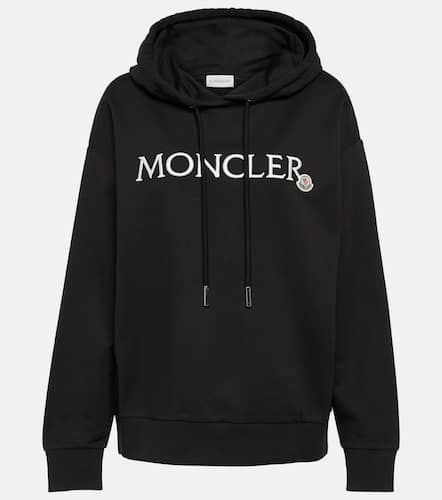 Sweat-shirt à capuche en coton à logo - Moncler - Modalova