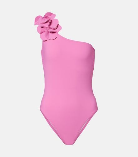 Maillot de bain asymétrique Tess à appliqués floraux - Karla Colletto - Modalova