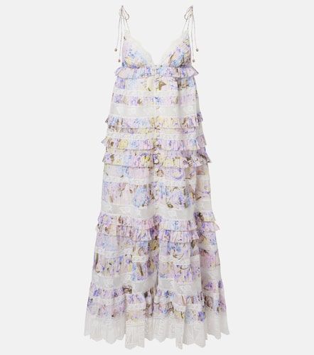 Robe Solstice en coton à fleurs - Zimmermann - Modalova