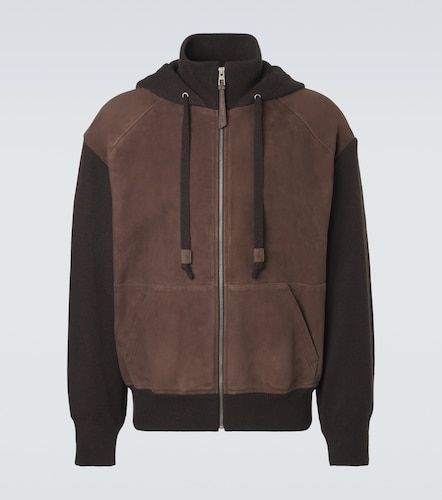 Sweat-shirt à capuche en daim - Loewe - Modalova