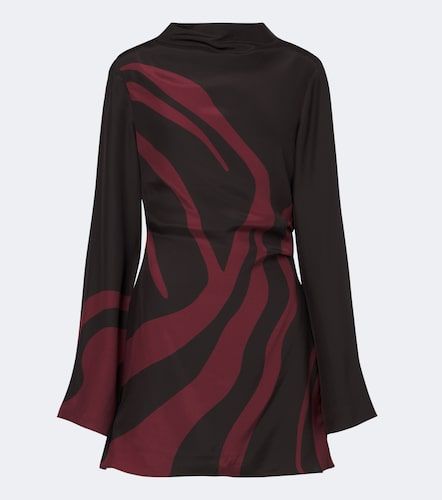 Robe en satin de soie à imprimé - SIR - Modalova