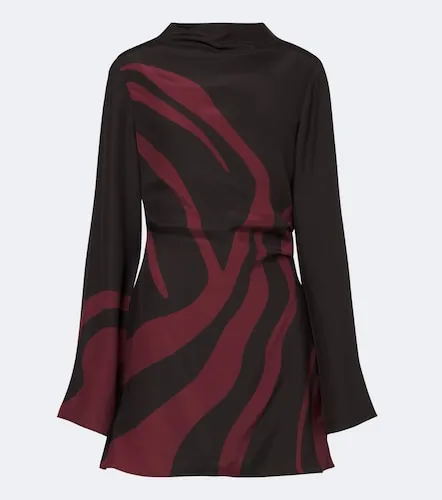 Robe en satin de soie à imprimé - SIR - Modalova