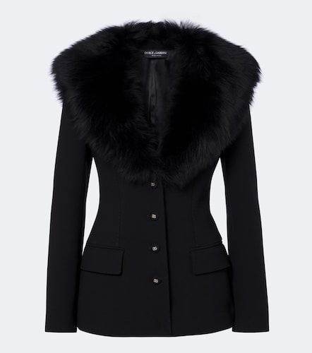 Veste DG en laine mélangée - Dolce&Gabbana - Modalova