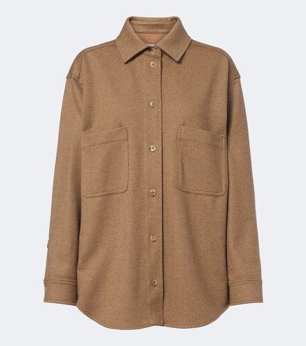 Chemise en poil de chameau et laine mélangés - Max Mara - Modalova