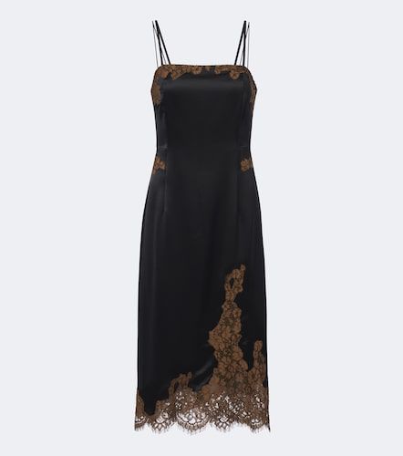Robe nuisette en satin à dentelle - Dorothee Schumacher - Modalova