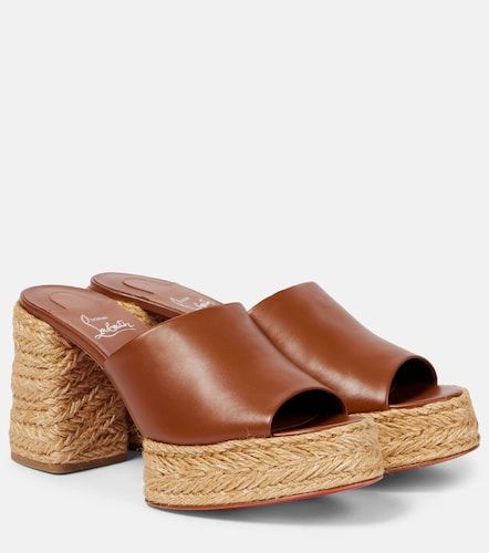 Mules Calakala 85 à plateau en cuir - Christian Louboutin - Modalova