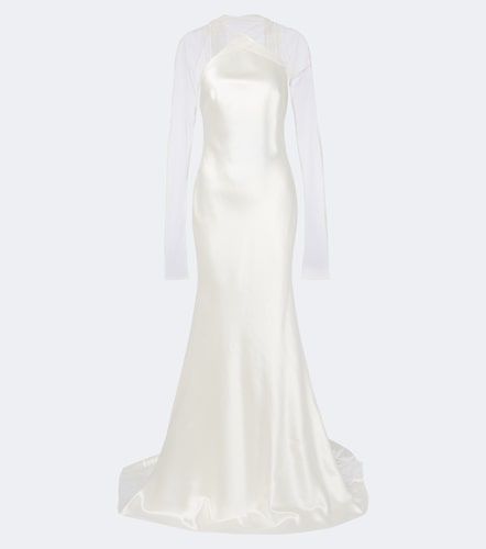 Robe de mariée Mari en laine et soie - Danielle Frankel - Modalova