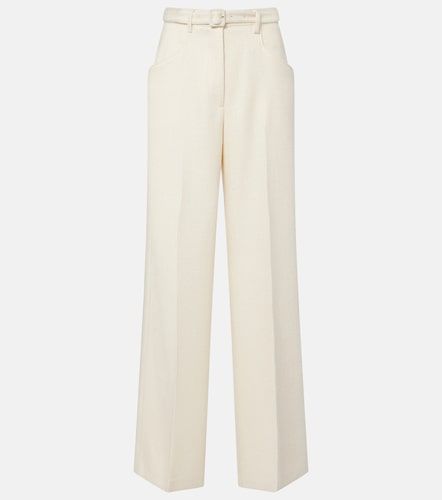 Pantalon ample Norman en soie et laine à ceinture - Gabriela Hearst - Modalova