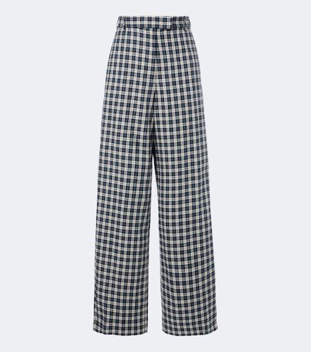 Pantalon ample en coton à carreaux - Dries Van Noten - Modalova