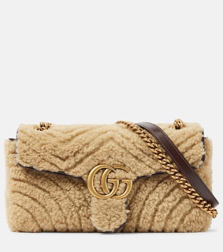 Sac GG Marmont Small en shearling - Gucci - Modalova