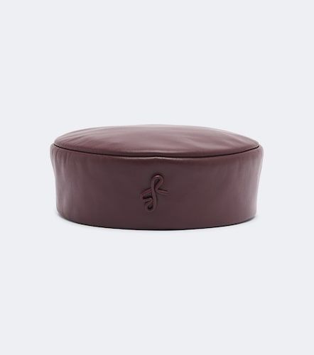 Chapeau en cuir à logo - Ruslan Baginskiy - Modalova