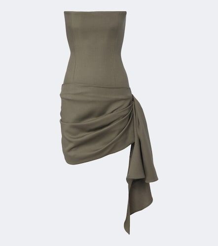 Robe bustier en laine vierge - Alex Perry - Modalova