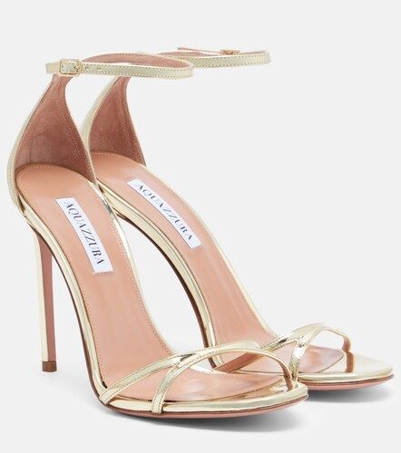 Sandales Nuda en cuir métallisé - Aquazzura - Modalova