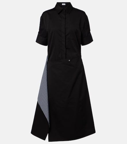 Robe chemise déconstruite en coton et soie - Loewe - Modalova