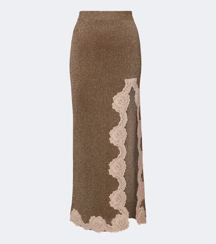 Jupe midi en lamé à dentelle - Valentino Garavani - Modalova