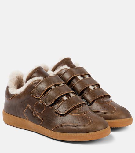 Baskets Beth en cuir et shearling - Isabel Marant - Modalova