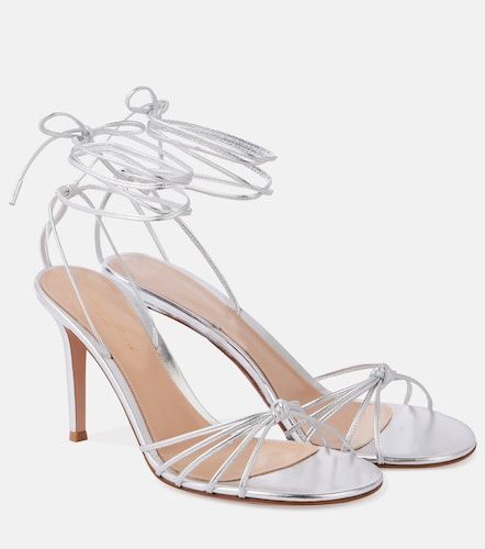 Sandales Gwyneth en cuir métallisé - Gianvito Rossi - Modalova