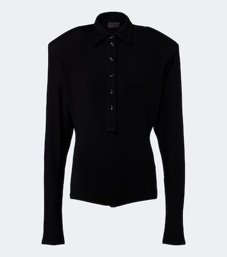 Mugler Polo en laine mélangée - Mugler - Modalova