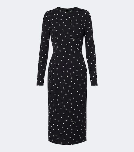 Robe midi en soie mélangée à imprimé - Dolce&Gabbana - Modalova