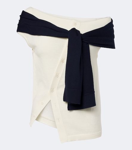 Top en laine à encolure bardot - JW Anderson - Modalova