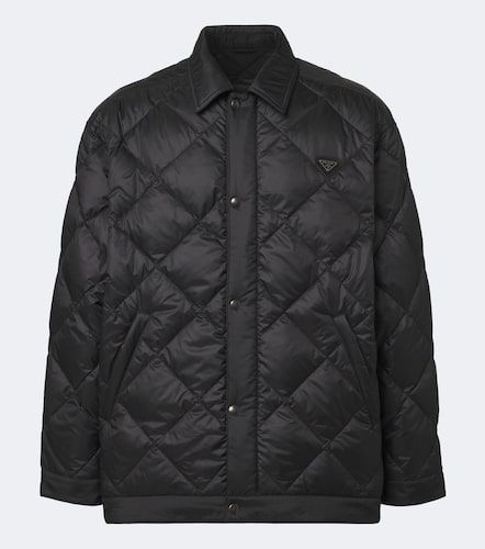 Veste doudoune matelassée à logo - Prada - Modalova