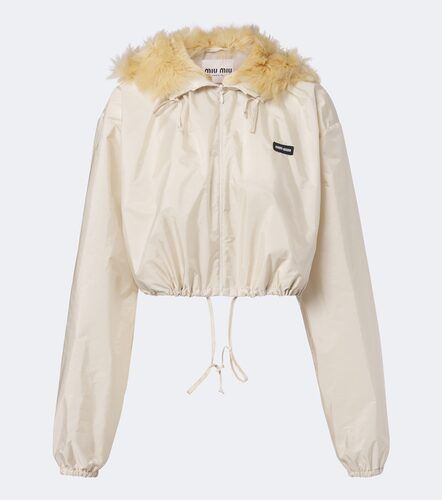 Miu Miu Veste courte à capuche - Miu Miu - Modalova
