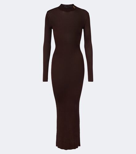 Robe longue Cassandre en soie - Saint Laurent - Modalova