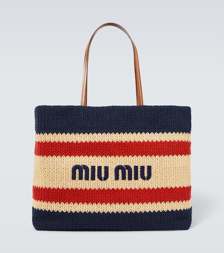 Miu Miu Cabas brodé à logo - Miu Miu - Modalova