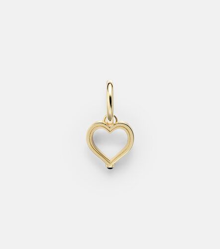 Boucle d'oreille unique Baby Charm Heart en or 18 ct et saphir - Marie Lichtenberg - Modalova